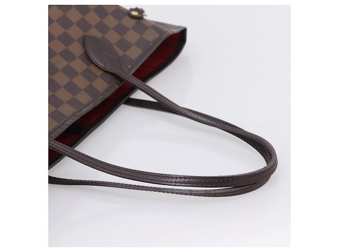 Borsa Tote LOUIS VUITTON Damier Ebene Neverfull MM N51105 LV Auth ka6219 - vista 6