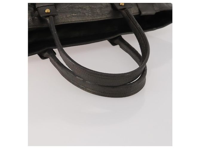 Chloé Chloe Tote Bag aus Leder Grau Goldfarben Auth BA15487 Braun - Ansicht 7