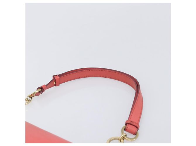 Borsa a tracolla Salvatore Ferragamo Gancini Chain in pelle Pink Gold Auth 204648A Rosa - vista 14