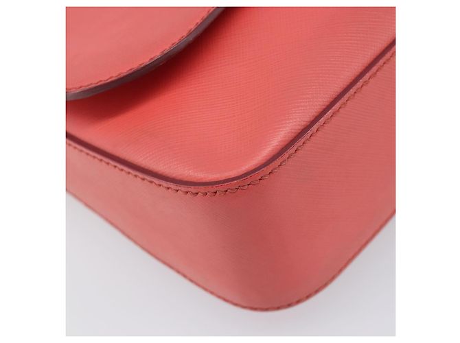 Borsa a tracolla Salvatore Ferragamo Gancini Chain in pelle Pink Gold Auth 204648A Rosa - vista 16