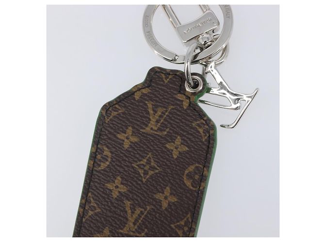 LOUIS VUITTON Monogram Porte Cle Paint Charm Leather Green MP3384 LV Auth 167611SAM Verde Monogramma - vista 10