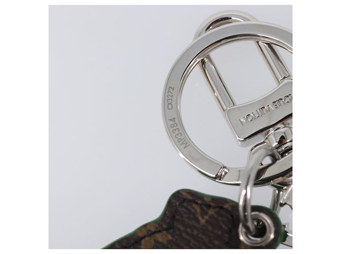LOUIS VUITTON Monogram Porte Cle Paint Charm Leather Green MP3384 LV Auth 167611SAM Verde Monogramma - vista 11