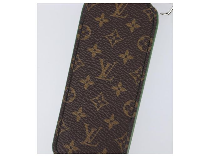 LOUIS VUITTON Monogram Porte Cle Paint Charm Leather Green MP3384 LV Auth 167611SAM Verde Monogramma - vista 14