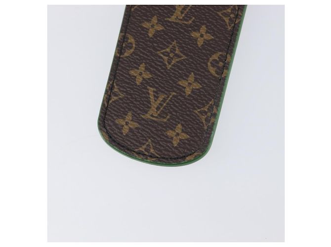 LOUIS VUITTON Monogram Porte Cle Paint Charm Leather Green MP3384 LV Auth 167611SAM Verde Monogramma - vista 15