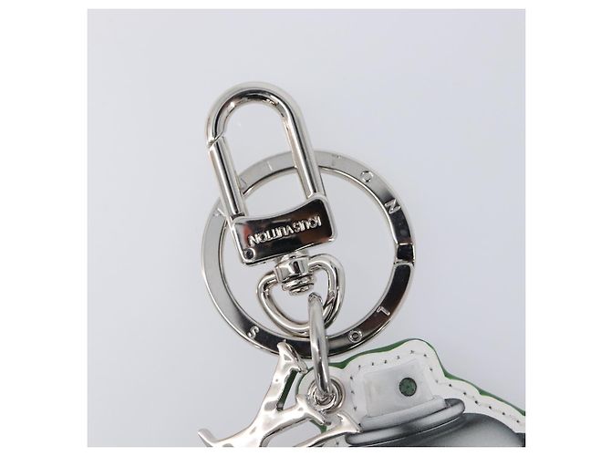 LOUIS VUITTON Monogram Porte Cle Paint Charm Leather Green MP3384 LV Auth 167611SAM Verde Monogramma - vista 2
