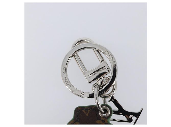 LOUIS VUITTON Monogram Porte Cle Paint Charm Leather Green MP3384 LV Auth 167611SAM Verde Monogramma - vista 8