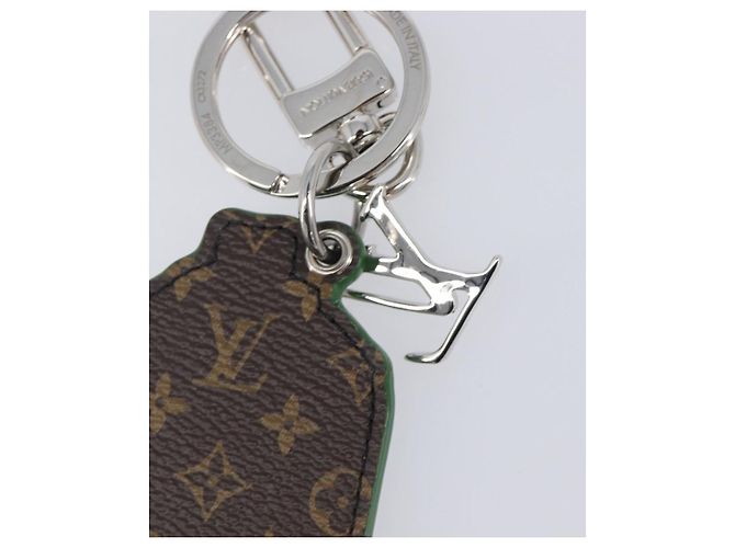 LOUIS VUITTON Monogram Porte Cle Paint Charm Leather Green MP3384 LV Auth 167611SAM Verde Monogramma - vista 9