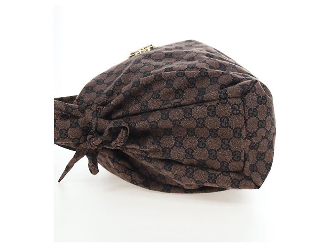 Borsa a mano GUCCI GG Canvas Outlet Brown Gold 286307 Auth 201176V Marrone D'oro - vista 3