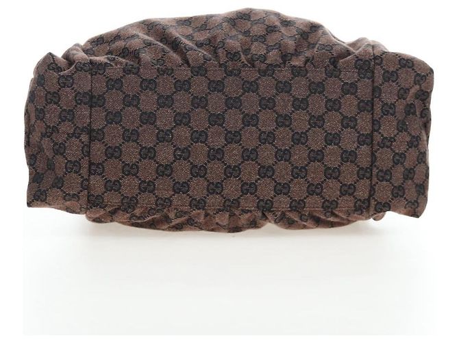 Borsa a mano GUCCI GG Canvas Outlet Brown Gold 286307 Auth 201176V Marrone D'oro - vista 5