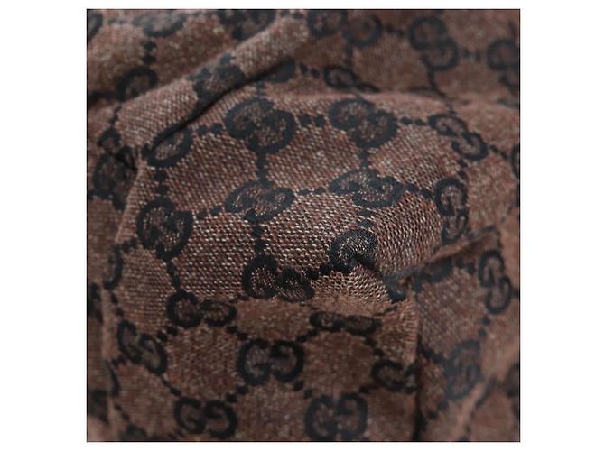 Borsa a mano GUCCI GG Canvas Outlet Brown Gold 286307 Auth 201176V Marrone D'oro - vista 9