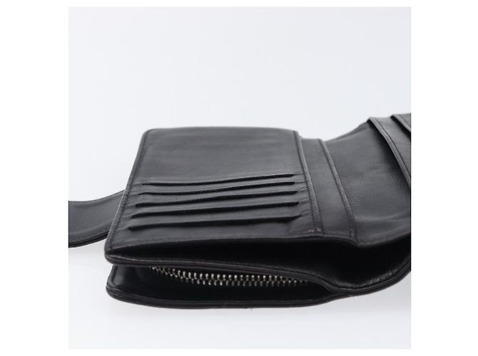 Cartera CHANEL Matelasse de piel charol negra plata CC Auth yk20916A Negro - vista 25