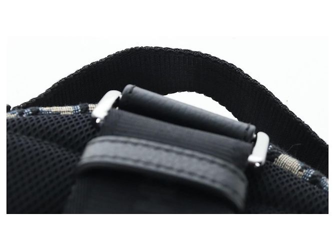 Zaino Christian Dior Trotter Canvas Jacquard Navy Silver Auth 203250SAM Argento Blu navy - vista 14