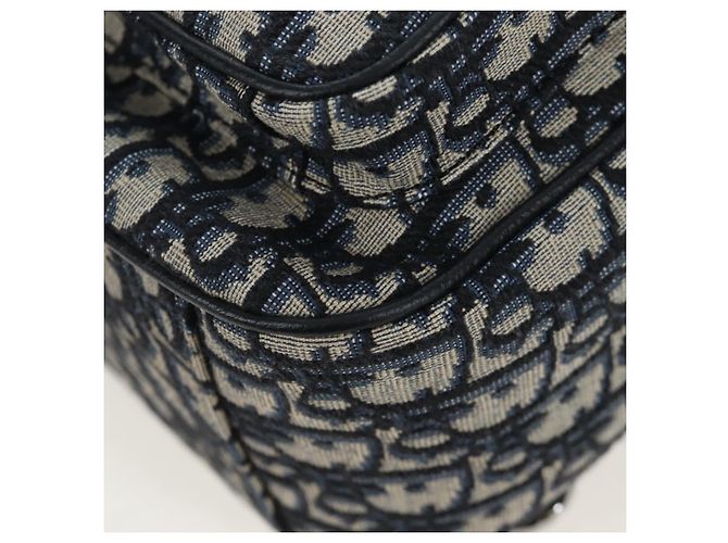 Zaino Christian Dior Trotter Canvas Jacquard Navy Silver Auth 203250SAM Argento Blu navy - vista 18