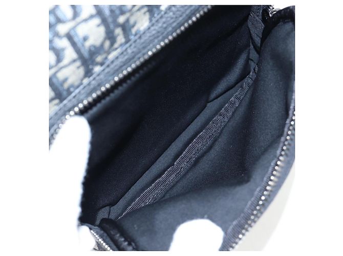Zaino Christian Dior Trotter Canvas Jacquard Navy Silver Auth 203250SAM Argento Blu navy - vista 23