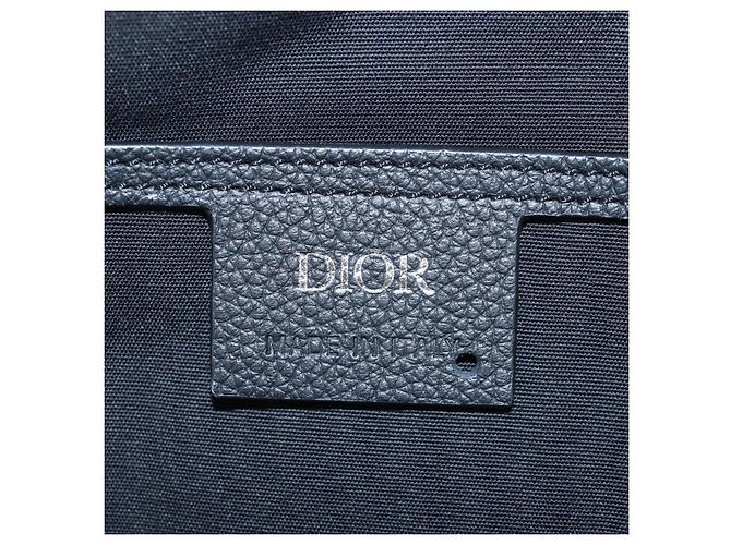 Zaino Christian Dior Trotter Canvas Jacquard Navy Silver Auth 203250SAM Argento Blu navy - vista 25