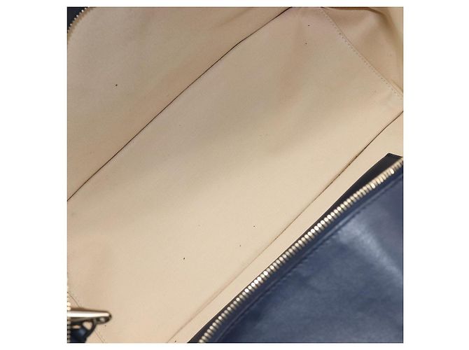 Borsa VALENTINO in pelle 2way Navy Gold Auth 202206V D'oro Blu navy - vista 11