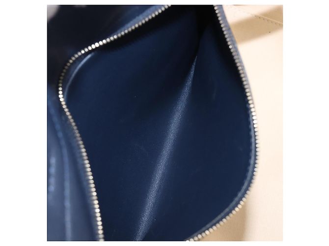 Borsa VALENTINO in pelle 2way Navy Gold Auth 202206V D'oro Blu navy - vista 26