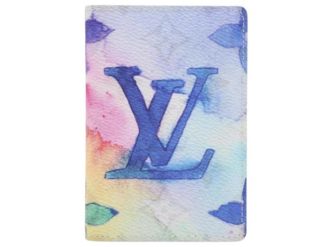 LOUIS VUITTON Watercolor Organizer De Poch Card Case M80456 LV Auth 203695SAM White - view 13