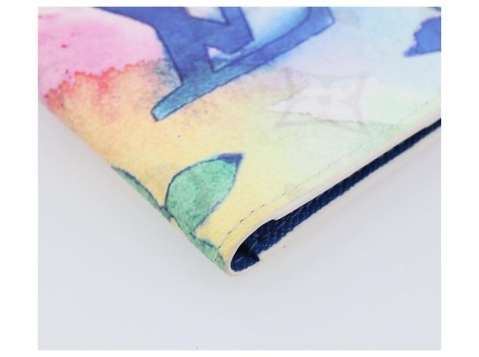 LOUIS VUITTON Watercolor Organizer De Poch Card Case M80456 LV Auth 203695SAM White - view 14