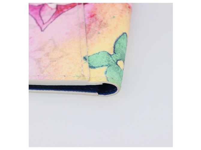 LOUIS VUITTON Watercolor Organizer De Poch Card Case M80456 LV Auth 203695SAM White - view 15