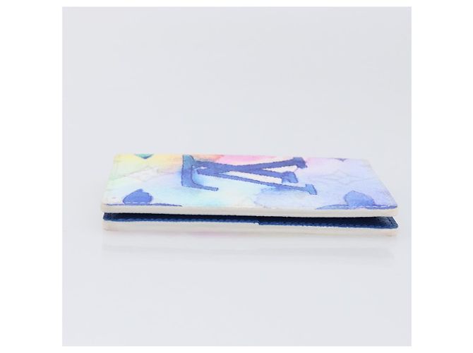 LOUIS VUITTON Watercolor Organizer De Poch Card Case M80456 LV Auth 203695SAM White - view 3
