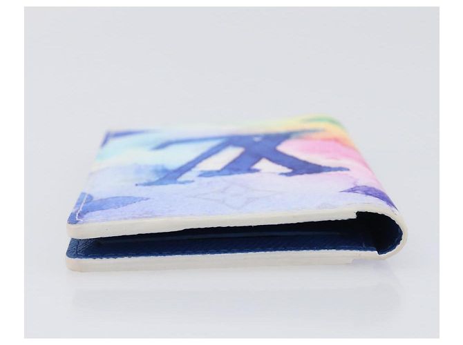 LOUIS VUITTON Watercolor Organizer De Poch Card Case M80456 LV Auth 203695SAM White - view 5