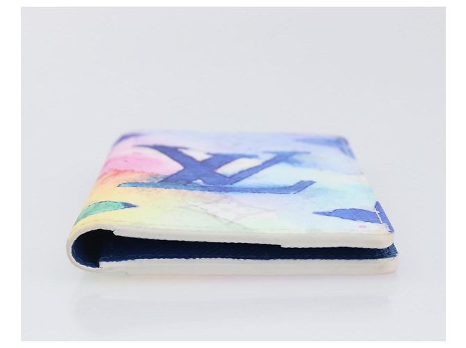 LOUIS VUITTON Watercolor Organizer De Poch Card Case M80456 LV Auth 203695SAM White - view 6
