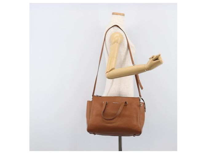 Borsa a mano Miu Miu in pelle 2way marrone argento Auth yk20891M - vista 29