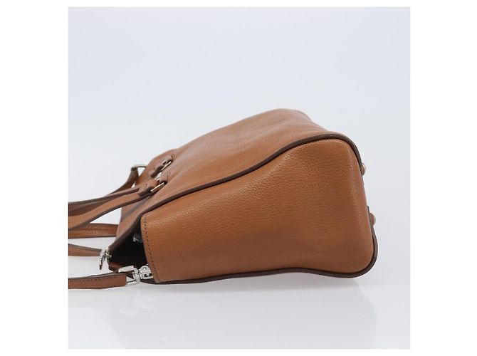 Borsa a mano Miu Miu in pelle 2way marrone argento Auth yk20891M - vista 4