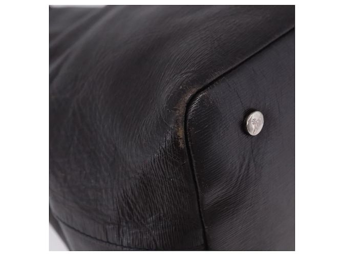 Borsa Tote Vivienne Westwood Pelle 2way Nero Argento Auth 204042 - vista 11