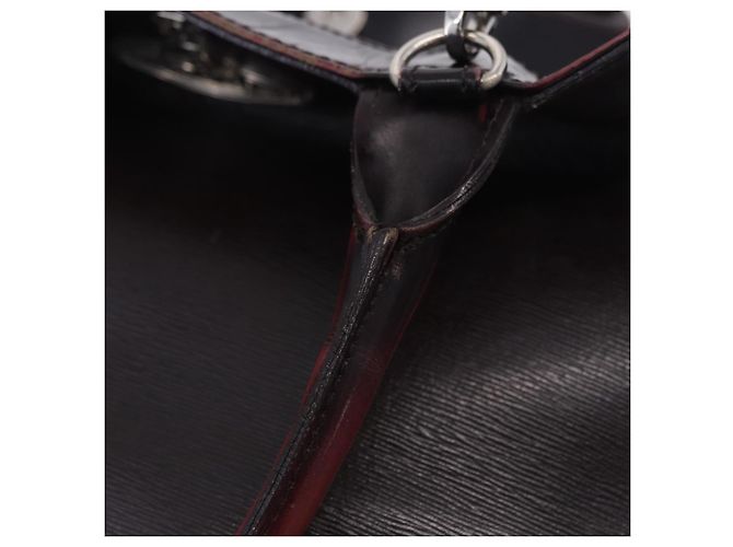 Borsa Tote Vivienne Westwood Pelle 2way Nero Argento Auth 204042 - vista 15
