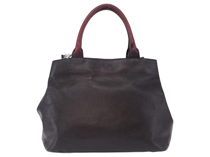 Borsa Tote Vivienne Westwood Pelle 2way Nero Argento Auth 204042 - vista 2