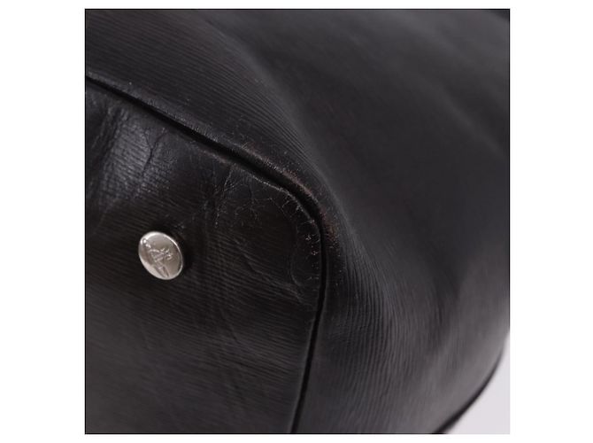 Borsa Tote Vivienne Westwood Pelle 2way Nero Argento Auth 204042 - vista 21
