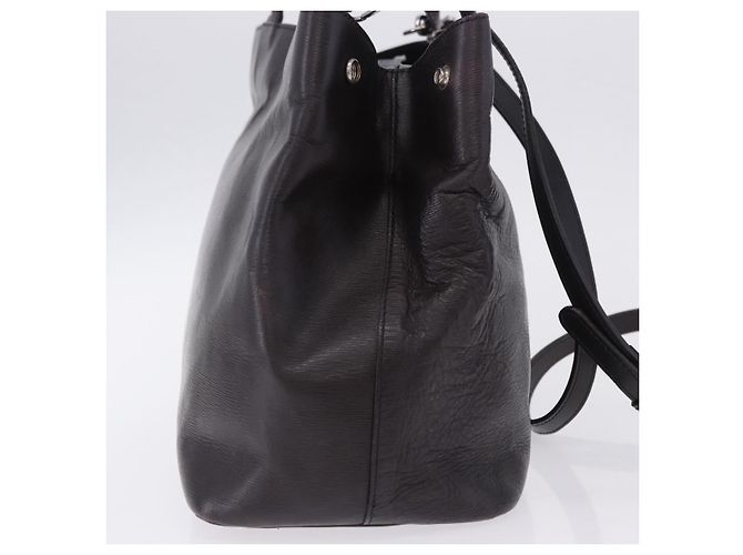 Borsa Tote Vivienne Westwood Pelle 2way Nero Argento Auth 204042 - vista 4