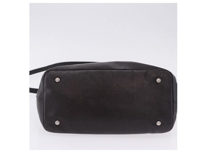 Borsa Tote Vivienne Westwood Pelle 2way Nero Argento Auth 204042 - vista 5