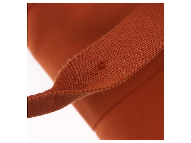 Hermès HERMES Valparaiso Handtasche Canvas Orange Silver Auth 200363V Silber - Ansicht 10