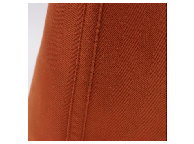Hermès HERMES Valparaiso Handtasche Canvas Orange Silver Auth 200363V Silber - Ansicht 5
