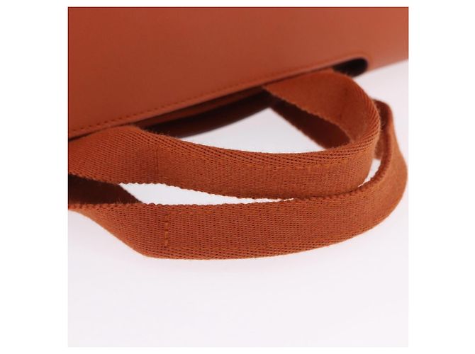 Hermès HERMES Valparaiso Handtasche Canvas Orange Silver Auth 200363V Silber - Ansicht 9