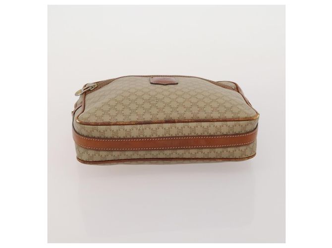 Céline Bolso de hombro CELINE Macadam Canvas PVC Leather 3 Set Brown Beige Auth 203379 Castaño - vista 14
