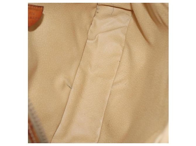 Céline Bolso de hombro CELINE Macadam Canvas PVC Leather 3 Set Brown Beige Auth 203379 Castaño - vista 16
