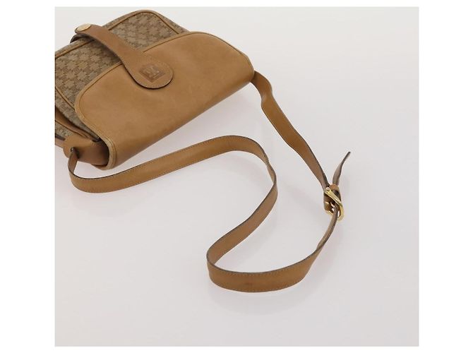 Céline Bolso de hombro CELINE Macadam Canvas PVC Leather 3 Set Brown Beige Auth 203379 Castaño - vista 20