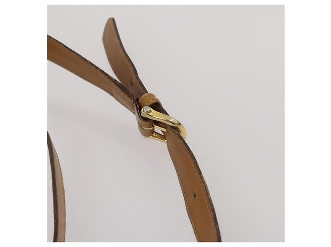 Céline Bolso de hombro CELINE Macadam Canvas PVC Leather 3 Set Brown Beige Auth 203379 Castaño - vista 21