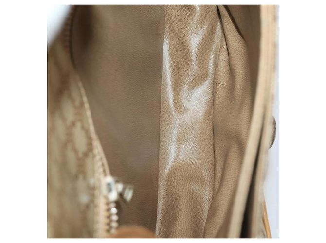 Céline Bolso de hombro CELINE Macadam Canvas PVC Leather 3 Set Brown Beige Auth 203379 Castaño - vista 23