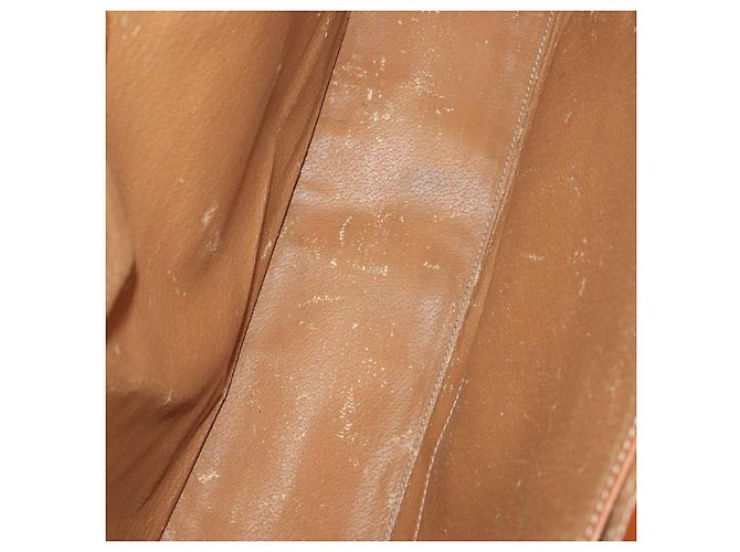 Céline Bolso de hombro CELINE Macadam Canvas PVC Leather 3 Set Brown Beige Auth 203379 Castaño - vista 9