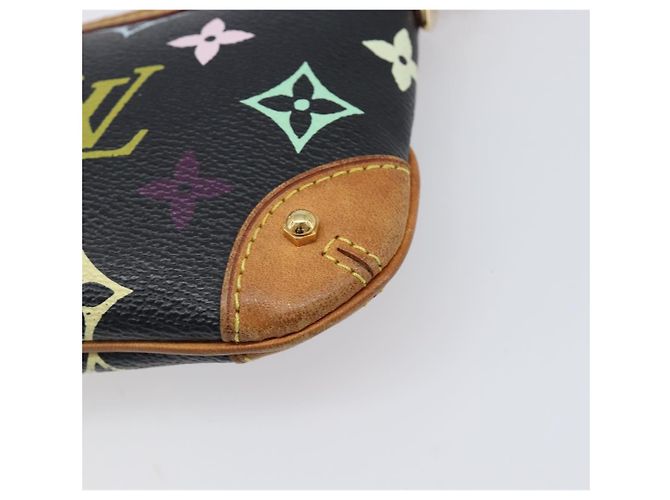 LOUIS VUITTON Monogram Multicolor Pochette Mila MM Black M60097 LV Auth 204383V - view 15