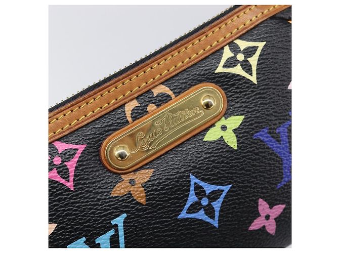LOUIS VUITTON Monogram Multicolor Pochette Mila MM Black M60097 LV Auth 204383V - view 17