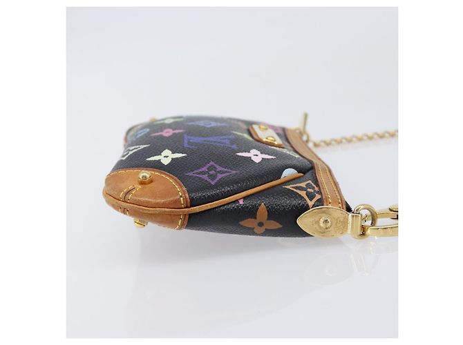 LOUIS VUITTON Monogram Multicolor Pochette Mila MM Black M60097 LV Auth 204383V - view 3