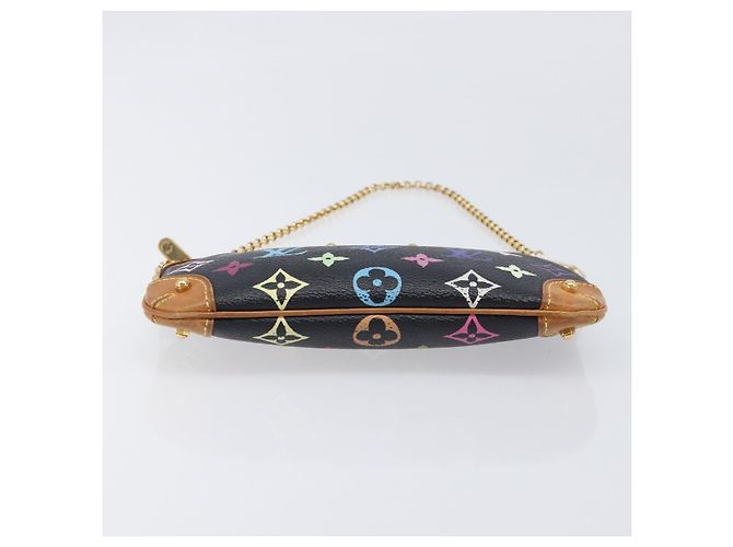 LOUIS VUITTON Monogram Multicolor Pochette Mila MM Black M60097 LV Auth 204383V - view 5