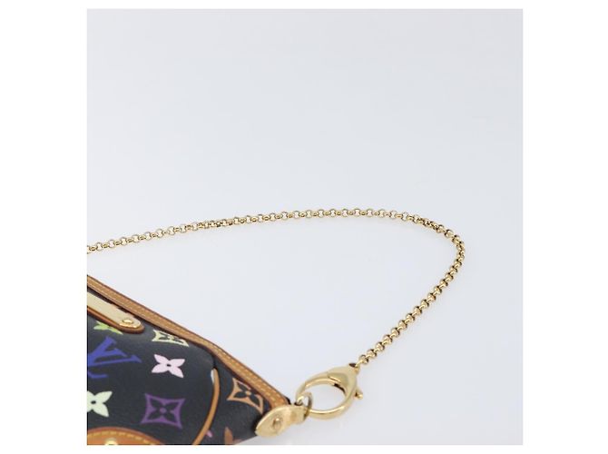 LOUIS VUITTON Monogram Multicolor Pochette Mila MM Black M60097 LV Auth 204383V - view 8