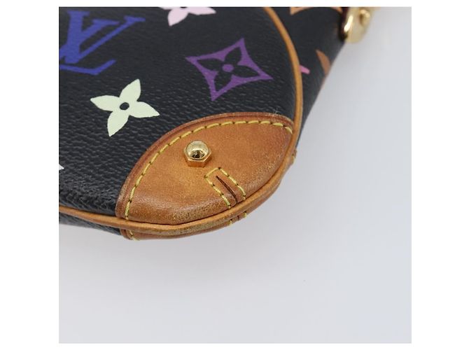 LOUIS VUITTON Monogram Multicolor Pochette Mila MM Black M60097 LV Auth 204383V - view 9
